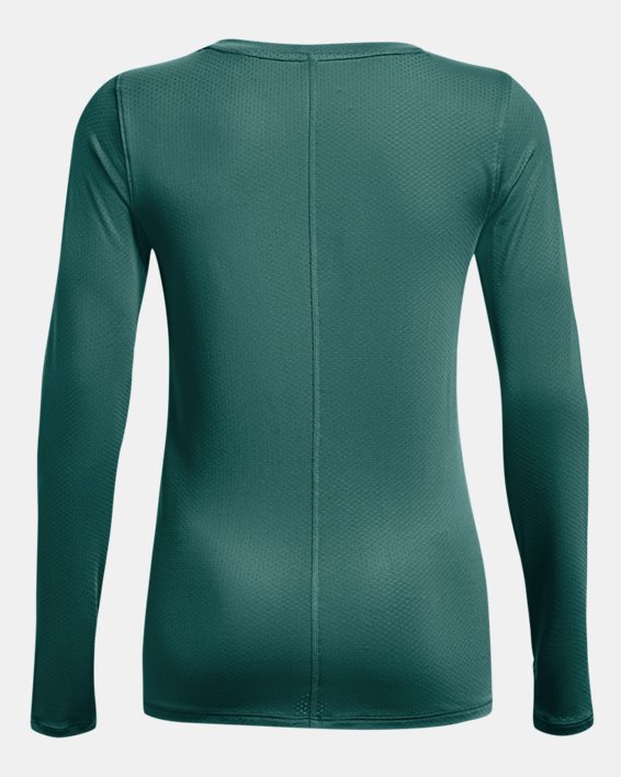 Women's HeatGear® Armour Long Sleeve in Green image number 5